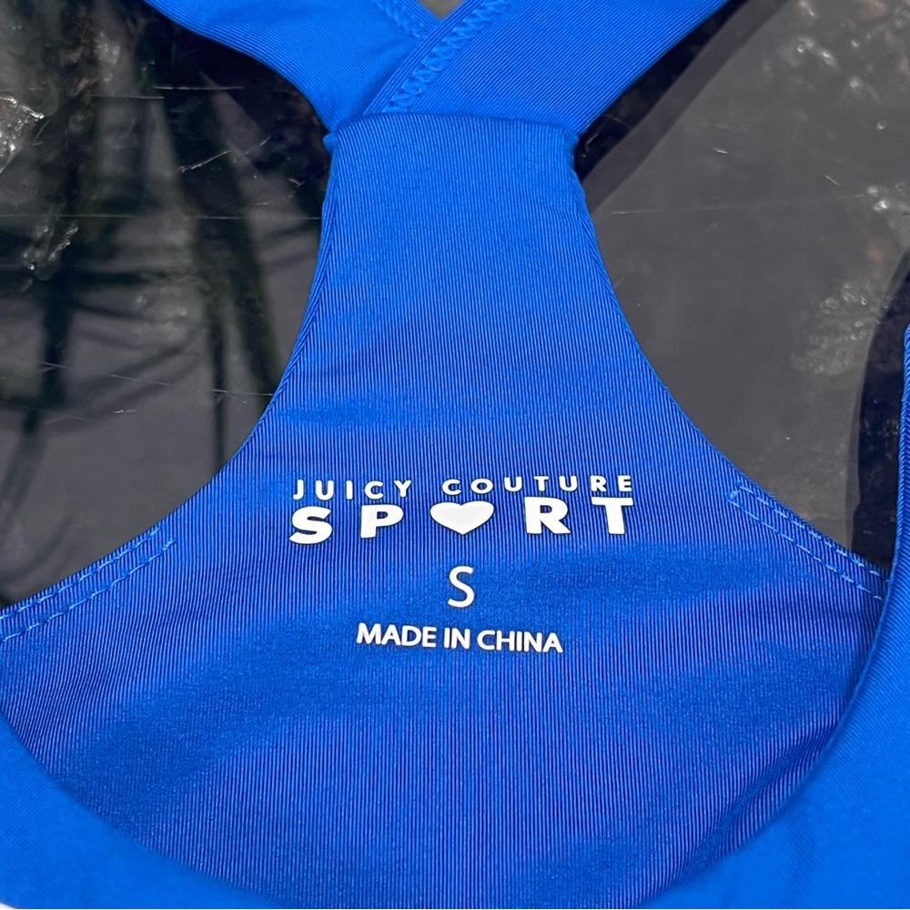 💖NWT💖 JUICY COUTURE Electric Blue Sports Bra Size Small - Picture 5 of 6